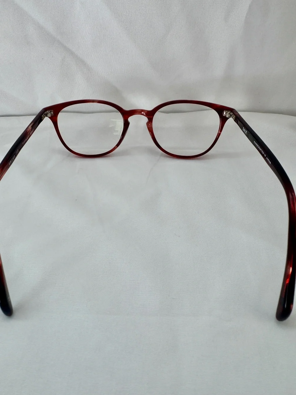 SALT OPTICS GLASSES | TIFFANY | W/CASE | 48-20-140 JAPAN | BURGUNDY TORTOISE